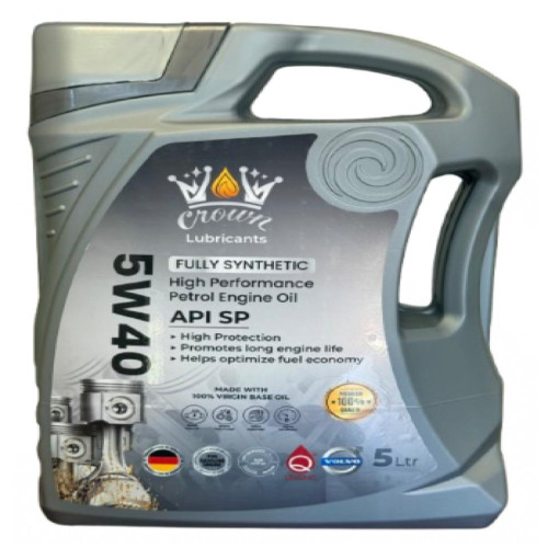 CROWN OIL 5W-40 5LT JUG FULLY SYNTHETIC OIL (UAE)