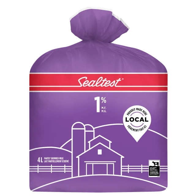 Sealtest Partly Skimmed 1% Milk, 4 L bag