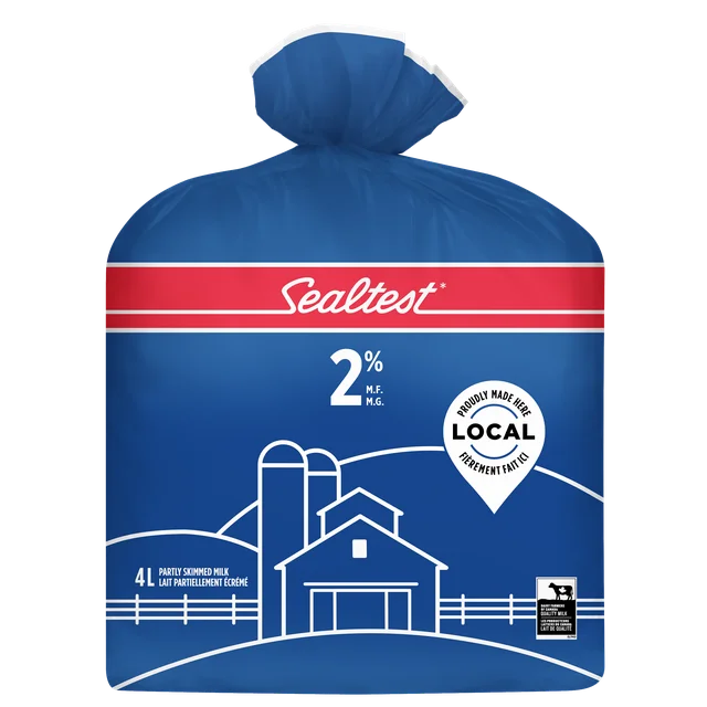 Sealtest Partly Skimmed 2% Milk, 4 L bag